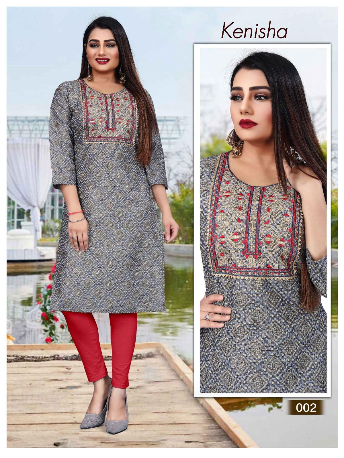 Trendy Kenisha Printed Regular Wear Wholesale Kurti Collection